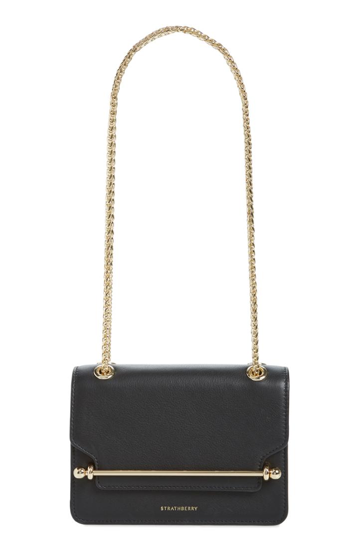 Strathberry Mini East/west Leather Crossbody Bag -
