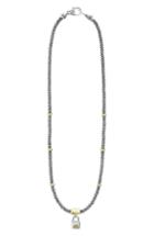 Women's Lagos Beloved Small Lock Two-tone Pendant Necklace
