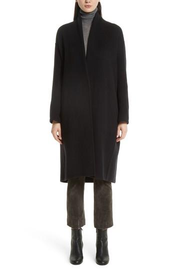 Women's Vince High Collar Long Wool Blend Coat