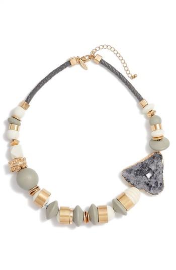 Women's Tasha Organic Metal, Wood & Stone Mix Necklace