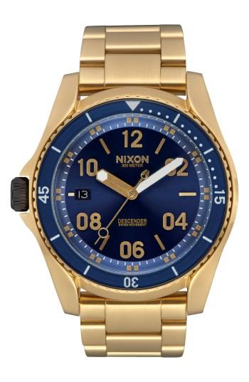 Men's Nixon Descender Bracelet Watch, 45mm