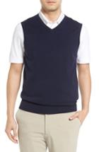 Men's Cutter & Buck Lakemont V-neck Sweater Vest - Blue