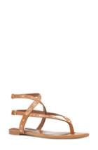 Women's Nine West Simcha Studded Wraparound Sandal .5 M - Beige