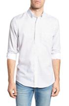 Men's Nordstrom Men's Shop Regular Fit Dobby Print Sport Shirt - White