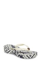 Women's Tory Burch Wedge Flip Flop M - Ivory