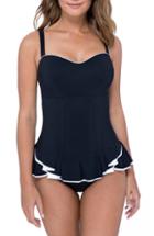 Women's Profile By Gottex Belle Curve Peplum Underwire Swim Dress