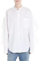 Women's Robert Rodriguez Ruffle Back Shirt - White