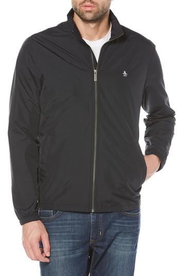 Men's Original Penguin Windcheater Jacket, Size - Black