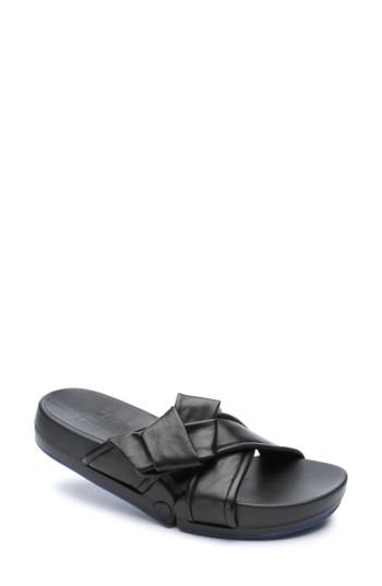 Women's Figs By Figueroa Figomatic Bow Slide Sandal Eu - Black