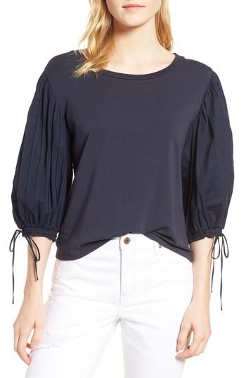 Women's Habitual Emma Balloon Sleeve Blouse - Blue