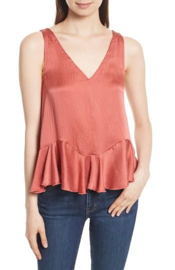 Women's Rebecca Taylor Silk Peplum Top - Brown