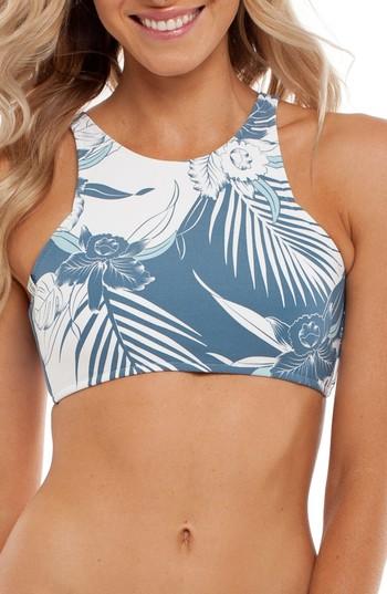 Women's Rhythm Honolulu High Neck Bikini Top - Blue