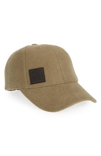 Women's Ivy Park Loopback Jersey Baseball Cap - Green