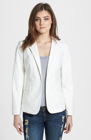 Women's Vince Camuto Stretch Cotton One-button Blazer