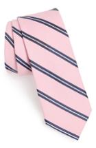 Men's 1901 Edinger Stripe Silk & Cotton Tie, Size - Pink