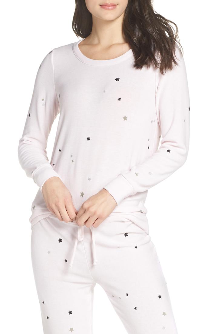 Women's Chaser Glitter Stars Sweatshirt - Ivory