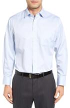 Men's Nordstrom Men's Shop Smartcare(tm) Traditional Fit Stripe Dress Shirt 35 - Blue