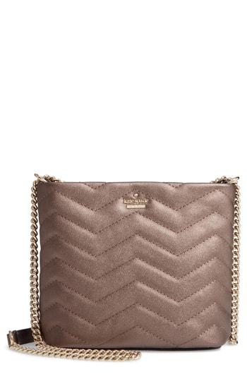 Kate Spade New York Reese Park - Ellery Leather Crossbody Bag - Metallic