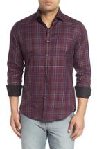 Men's Stone Rose Plaid Sport Shirt - Red
