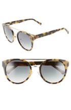 Women's Colors In Optics Beekman 53mm Round Aviator Sunglasses - Tokyo/ Tortoise