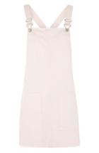 Women's Topshop Denim Pinafore Dress Us (fits Like 0) - Pink