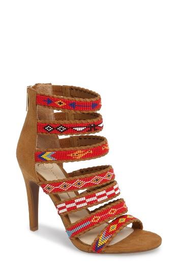 Women's Jessica Simpson Erienne Cage Sandal M - Brown
