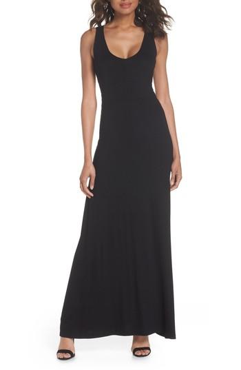 Women's Fraiche By J Open Back Maxi Dress - Black