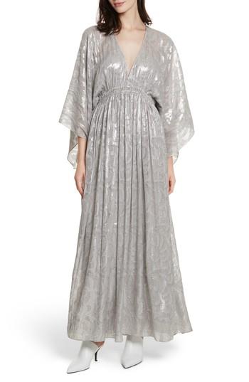 Women's Elizabeth And James Raquel Metallic Fil Coupe Caftan