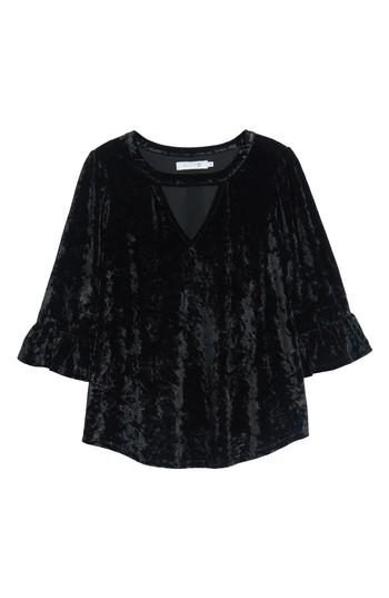 Women's Billy T Keyhole Velvet Top