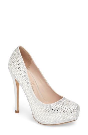 Women's Lauren Lorraine Vanna 5 Platform Pump .5 M - Metallic