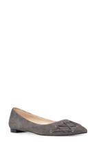 Women's Nine West Alyssum Corset Skimmer Flat M - Grey