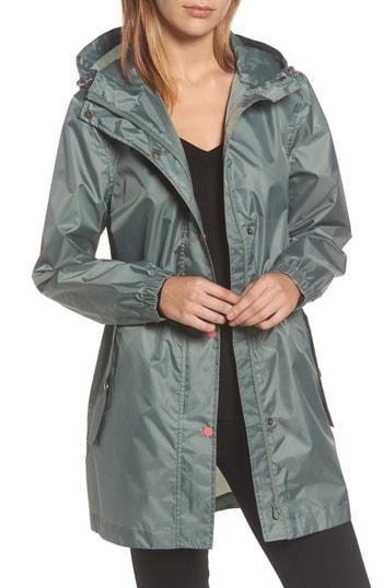 Women's Joules Right As Rain Packable Hooded Raincoat - Pink