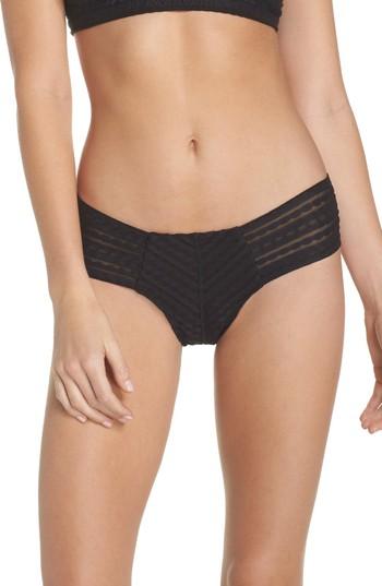 Women's Robin Piccone Carly Hipster Bikini Bottoms - Black