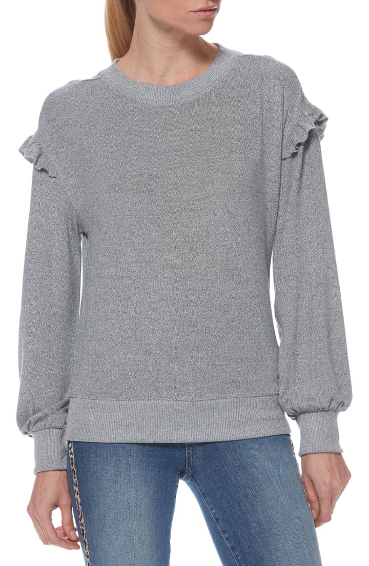 Women's Paige Elysian Ruffle Tee - Black