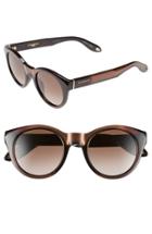 Women's Givenchy 49mm Round Sunglasses - Brown Mirror
