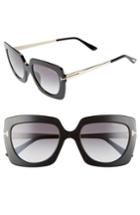 Women's Tom Ford Jasmine 53mm Sunglasses - Shiny Black/ Gradient Smoke