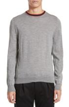 Men's Paul Smith Artist Stripe Merino Wool Sweater - Grey