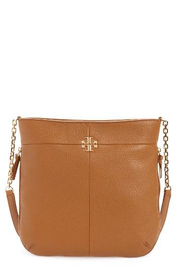 Tory Burch Ivy Swingpack Leather Hobo -