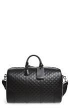 Men's Gucci Gg Leather Travel Duffel -