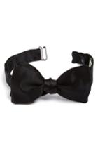 Men's Gitman Solid Silk Bow Tie, Size - Black