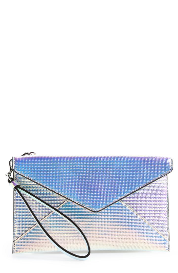 Rebecca Minkoff Leo Iridescent Wristlet - Metallic