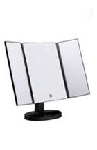 Impressions Vanity Co. Touch Trifold Xl Dimmable Led Makeup Mirror, Size - Pro Black