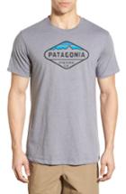 Men's Patagonia 'fitz Roy Crest' Slim Fit Organic Cotton Blend T-shirt - Grey
