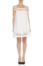 Women's Joe's Layla Cotton & Silk Babydoll Dress - White