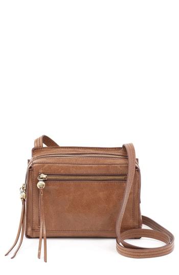 Hobo Hunter Leather Crossbody Bag - Brown