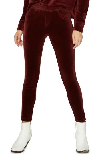 Women's Sanctuary Velour Grease Leggings - Red