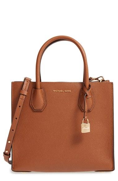 Michael Michael Kors 'medium Mercer' Leather Tote - Brown