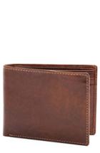 Men's Bosca Vermont Executive Id Leather Wallet - Brown