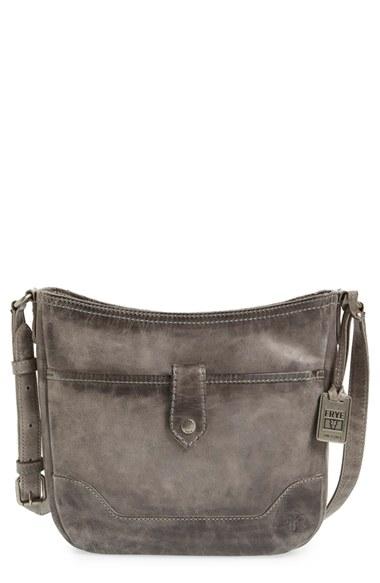 Frye Melissa Button Crossbody Bag - Grey