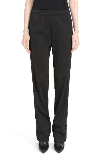 Women's Givenchy Tonal Logo Track Pants Us / 34 Fr - Black